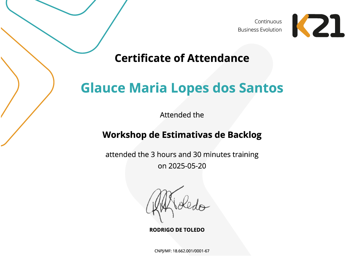 Certificado K21